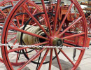 1866 hunneman hose cart wheel