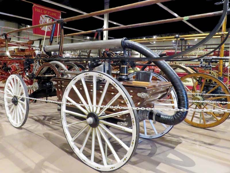 ca. 1880 rumsey hand drawn pumper