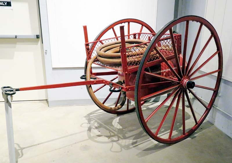 ca. 1890 chicago fire extinguisher co. chemical cart