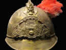 brass firemen s helmet