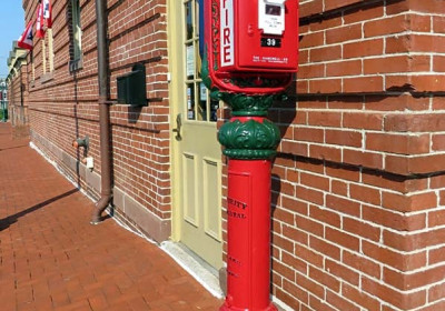Harrisburg Alarm on Pedestal