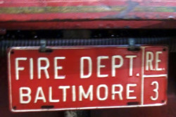 fire department license plate